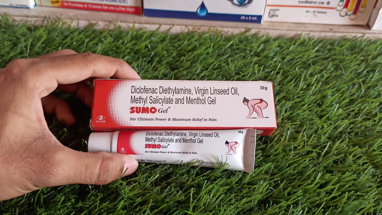 Sumo gel Diclofenac Diethylamine, Virgin linseed oil methyl
