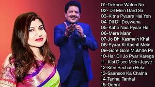 Udit Narayan and Alka Yagnik best Hit songs 🎧🎤❤️#evergreensong #subscribe #like