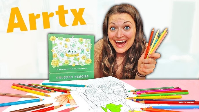 Arrtx 126 colored pencils : Je colorie un Klara Markova!!! 
