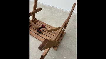 #shorts Classic picnic pub style bench - assembly video
