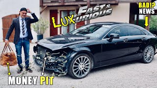 Rebuilding a wrecked Mercedes Benz CLS 550 is costly!!