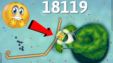 18,000 Score Giant Snake Died Like A Noob In Snake. Io!