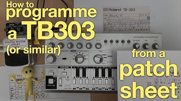 Programming a TB303 from a patch sheet