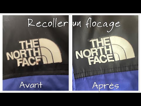 How to reattach flocking to a down jacket