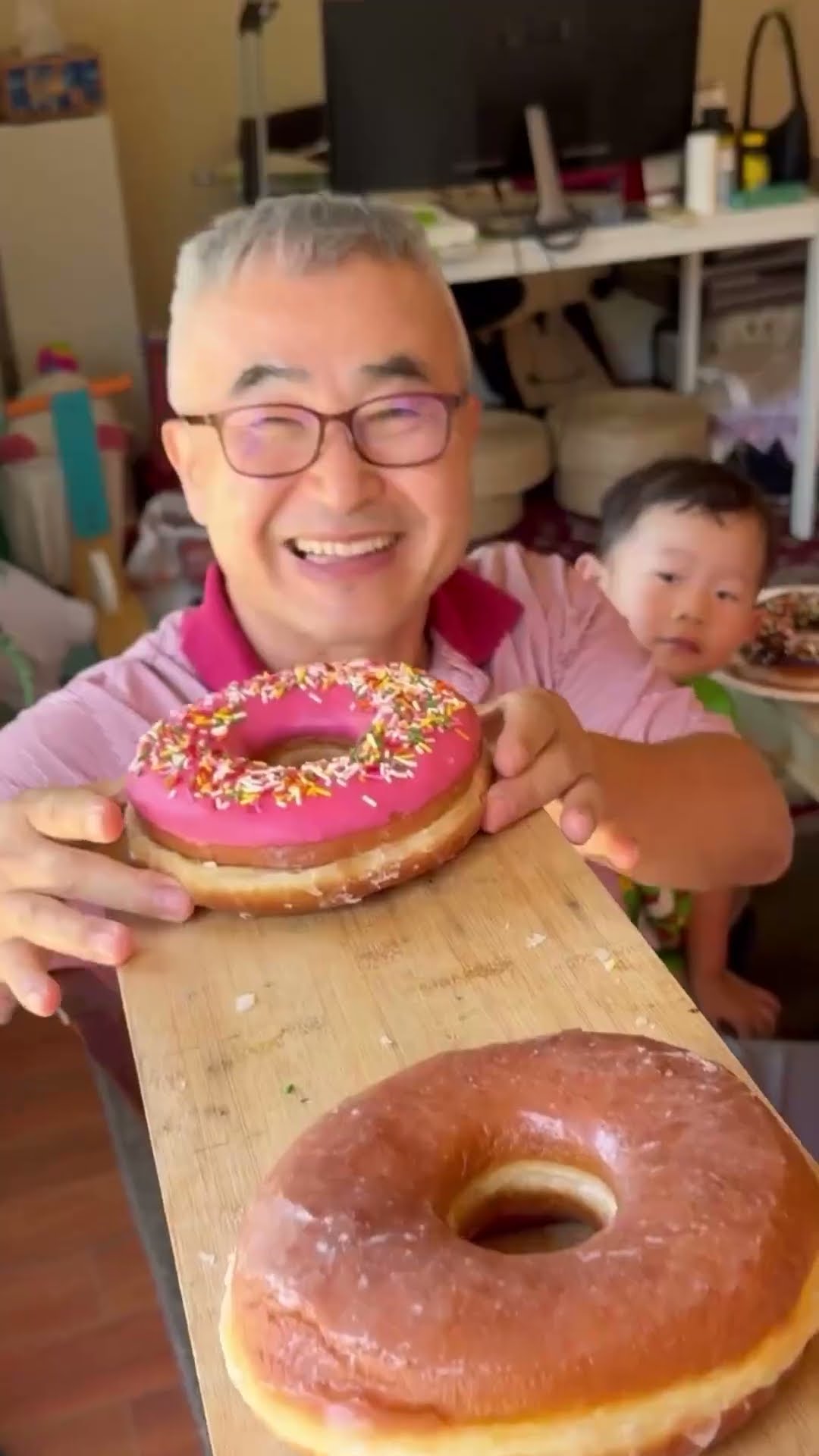 Did you get distracted by the GIANT DONUTS??