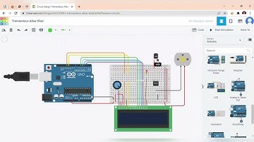 Tinkercad Kipas Suhu Otomatis