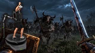 We Survived Diablo 2's Cow Level on a VR Treadmill!
