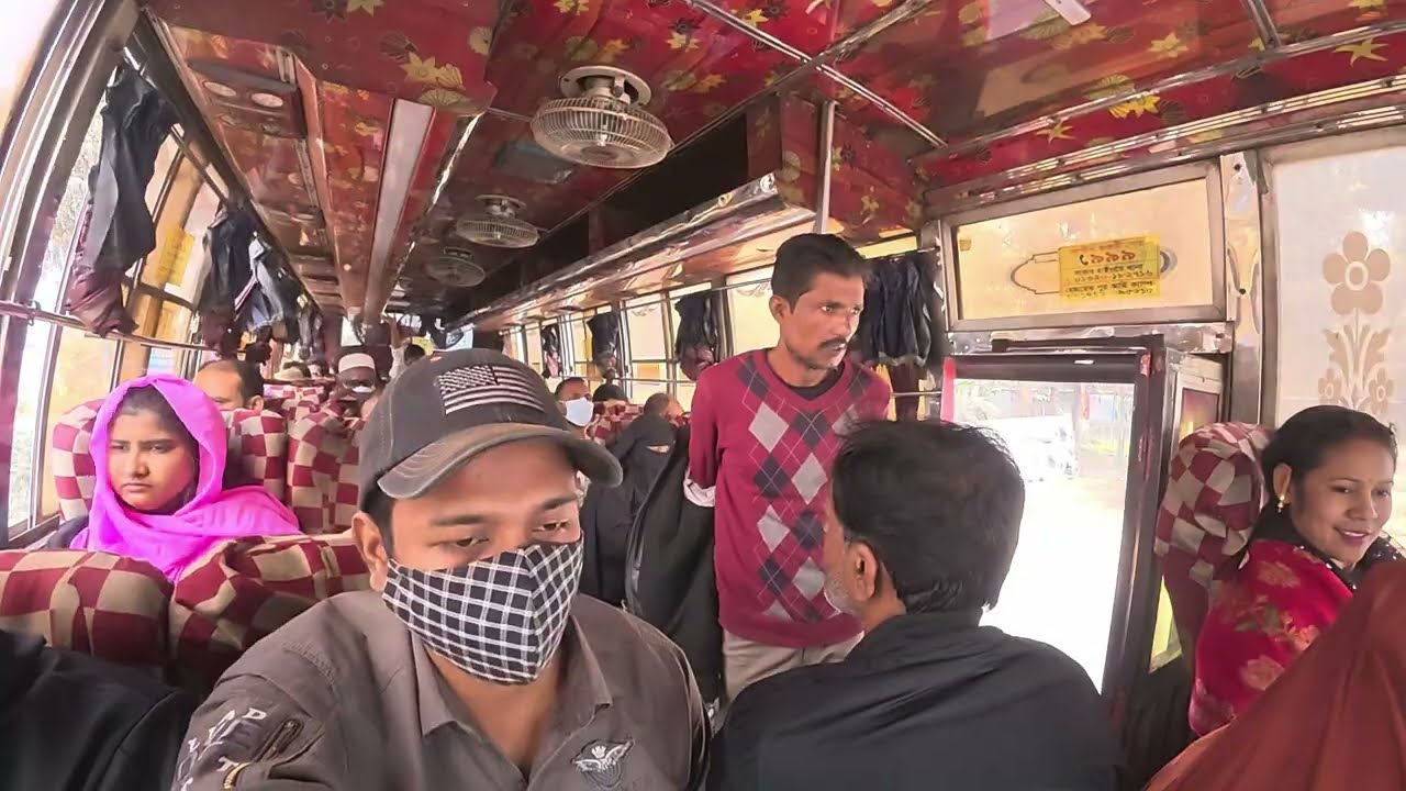 Chaotic Overcrowded Local Bus Journey | Harsh Public Transport Reality