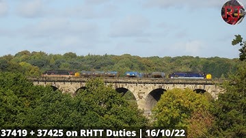 37419 + 37425 Heading through Crimple Valley on RHTT Duties | 16/10/22