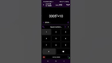 Math Tricks - Training mode - Square numbers ending in 05 - level 026 (Number Keyboard)