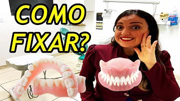 Como fixar a prótese dentária inferior?