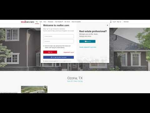 How to create a Realtor.com Log In