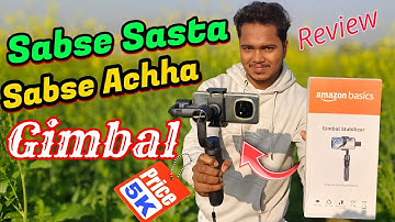 Best Mobile Gimbal Under 5000🔥| Outdoor Shooting Gimbal Stabilizer | Amazon basics Gimbal Review