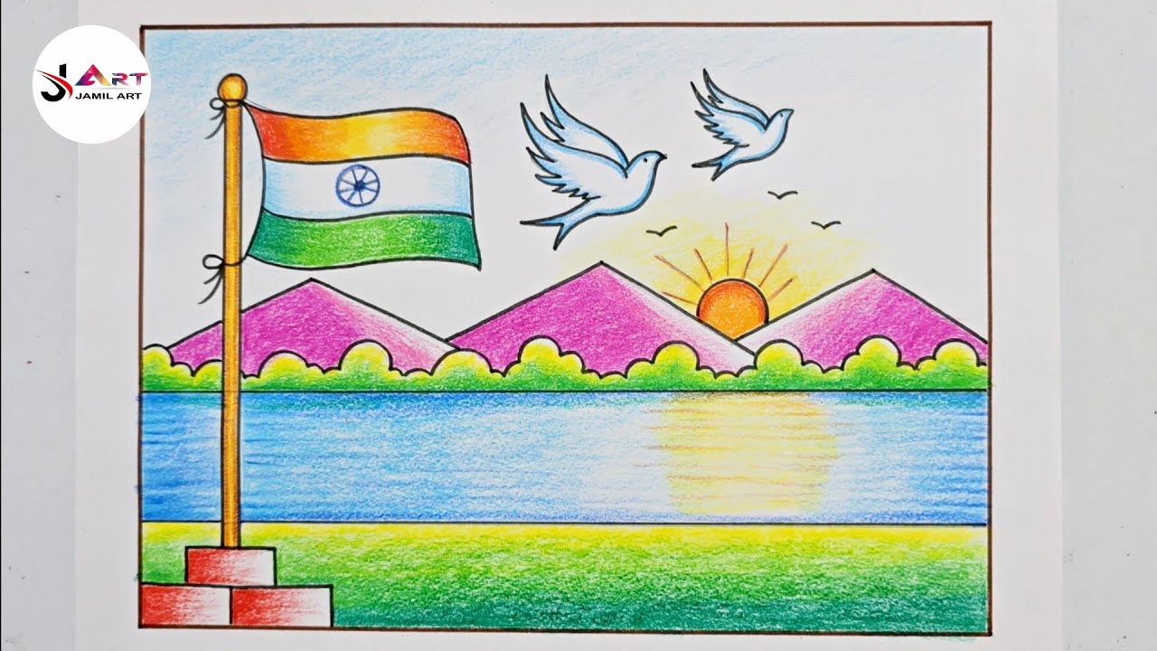 Republic Day Easy Drawing Steps / Republic Day Drawing 