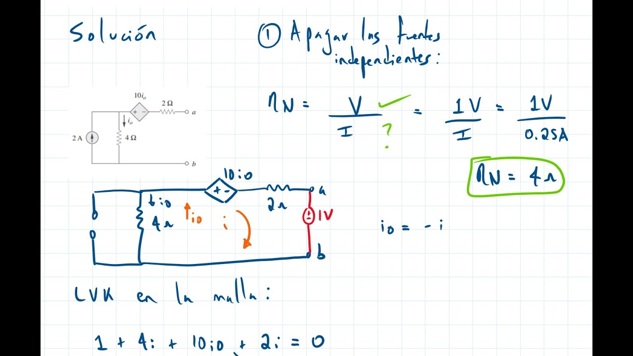 TEOREMA DE NORTON CON FUENTES DEPENDIENTES - EJERCICIO #3 RESUELTO PASO