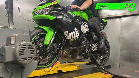 Kawasaki ZXR 636, Smallboy Full custom ECU mapping, Filtrex air filter, Std headers with MTC De CAT