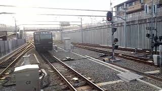相鉄9000系9707編成 回送発車&8000系8709編成 快速横浜行到着　西谷駅