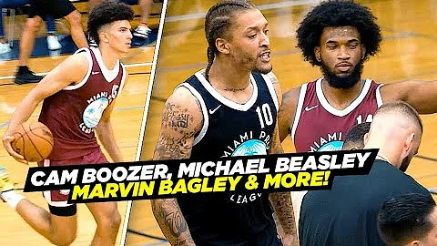 15 Year Old Cameron Boozer Gets BUCKETS vs NBA Pro...