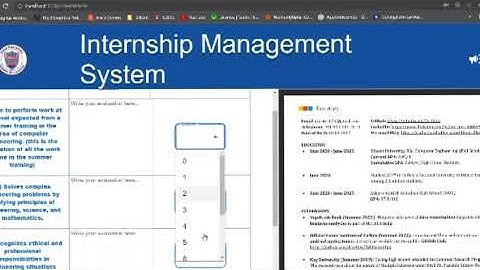 Rigel Internship Management System Demo Video