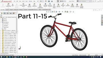 Solidworks Tutorial # How to Make a Bicycle Design Part 8 11-15