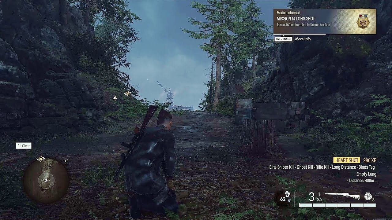 Sniper Elite 5: DLC KRAKEN AWAKES Long Shot 'Gold Medal'!