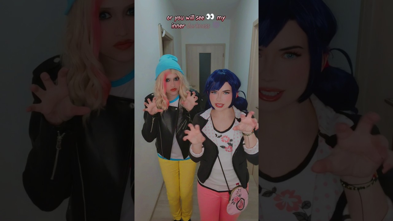 Stop bullying me 🥺 | Zoé & Marinette @nikkihatsunecosplay#miraculous #cosplay #shorts
