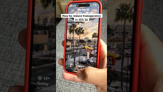 Reduce transparency in iOS 26 #iphone #ios26 #techhacks #diy #smartphone #apple #tech