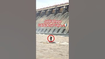 Hirakud Dam Gate Open 📢 #hirakuddam #dam #gate #opening