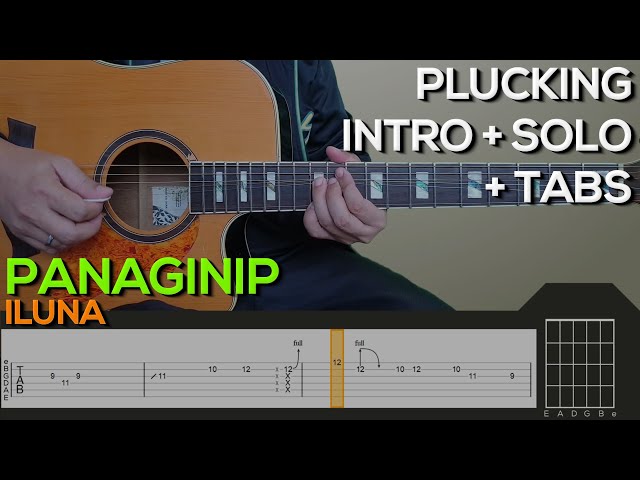 Iluna - Panaginip Guitar Tutorial [INTO PLUCKING, SOLO, CHORDS AND STRUMMING + TABS] class=