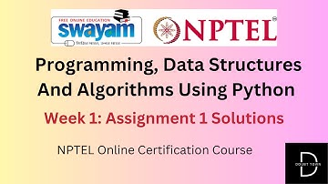 Programming, Data Structures And Algorithms Using Python Week 1 Assignment Answers -Jan 2024  NPTEL