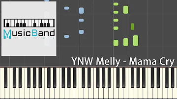 YNW Melly - Mama Cry - Piano Tutorial [HQ] Synthesia