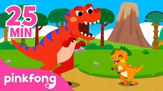 Espinosaurio vs Tiranosaurio Rex y más cuentos de dinosaurios | Pinkfong Cuentos Infantiles