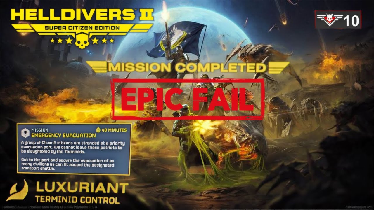 Helldivers 2 Super Helldive 10 – Mission Complete… BUT I Was the ONLY ...