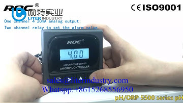 PHORP 5500 Series Online controller manual show professional water analyzer and instrument factory