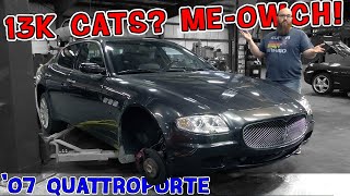 Me-Owch!!! Catalytic Convertors cost $13K on this '07 Maserati Quattroporte! CAR WIZARD explains how