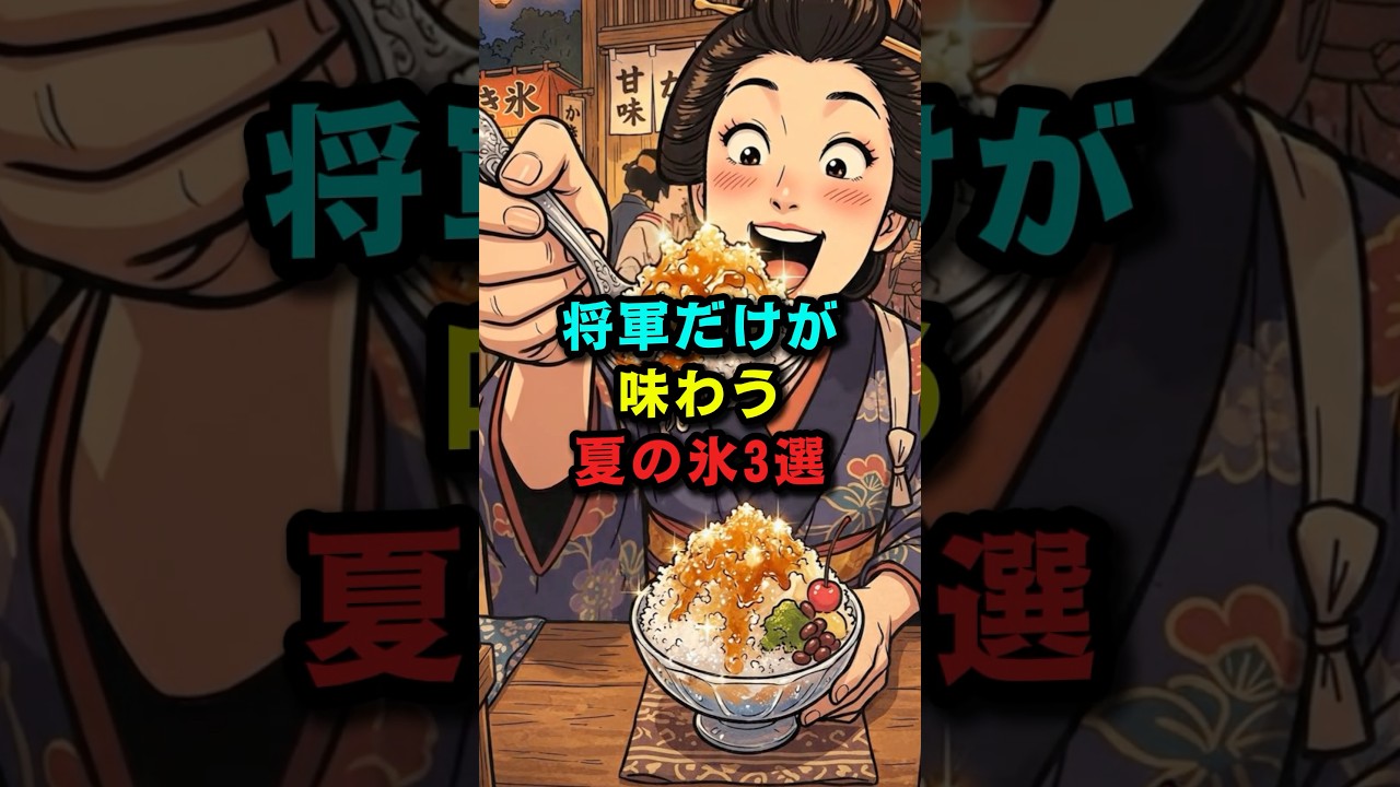 将軍だけが味わう 夏の氷3選 #都市伝説 #日本史 #歴史 #歴史解説 #江戸時代 #雑学