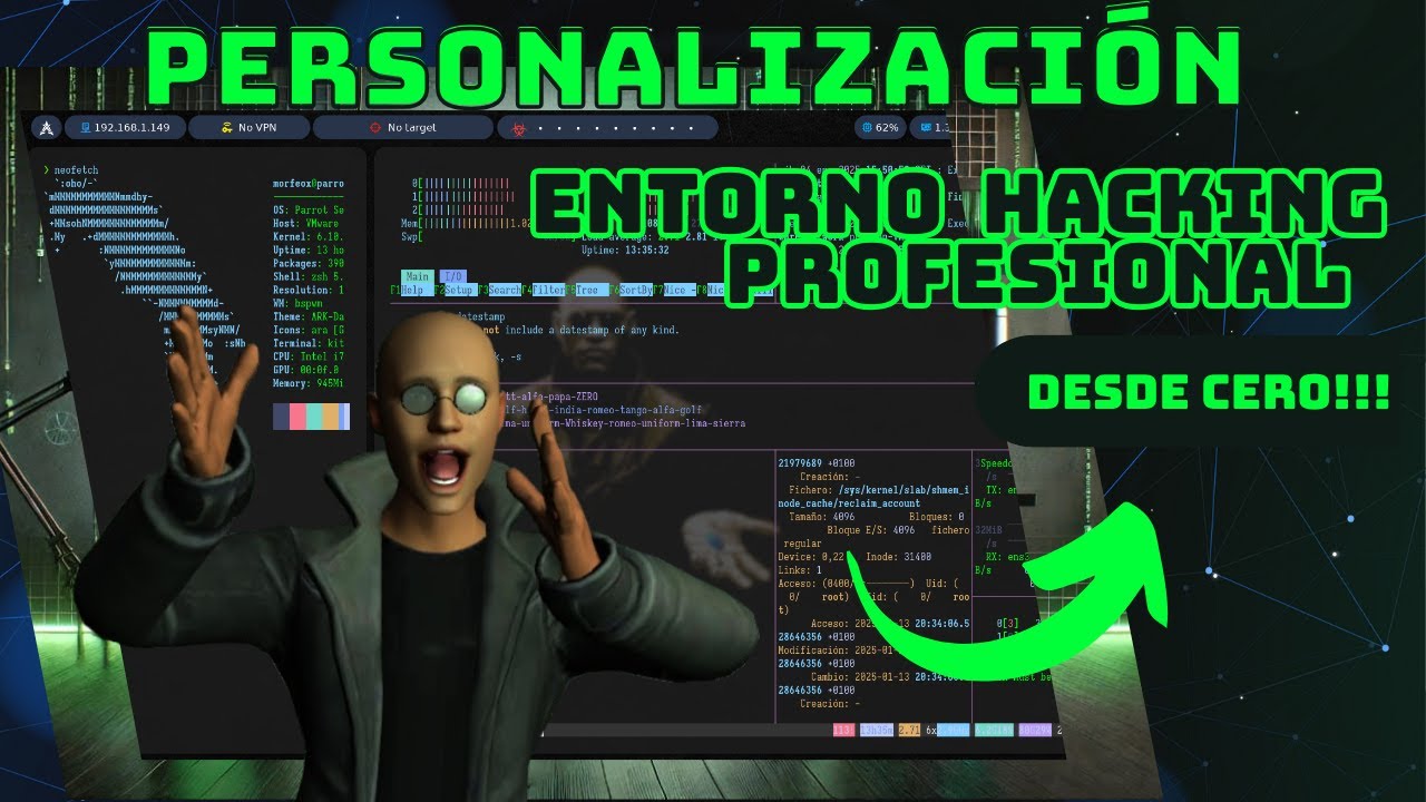 🔴Personaliza tú ENTORNO PROFESIONAL de HACKING y CIBERSEGURIDAD con ...