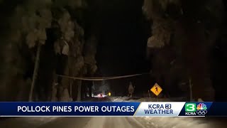 Thousands in El Dorado County without power in below freezing winter storm temperatures