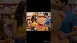 Indian Cute Girl Buying Teddy Bear With Bf