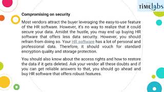 Avoid These Common Mistakes While Buying HR and Payroll Software