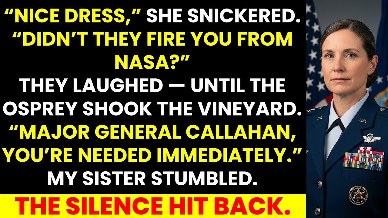 They Mocked Me at the Class Reunion — Until the Osprey Landed and Saluted “Major General”