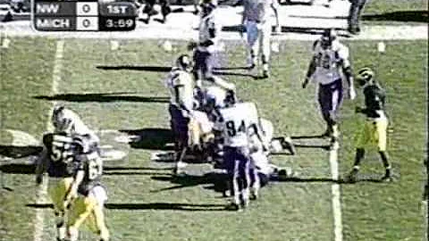 1999: Michigan 37 Northwestern 3