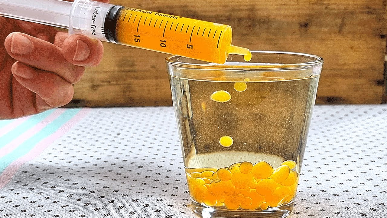 Homemade Fruit Caviar PEARLS Fake Passion fruit Caviar Recipe YouTube