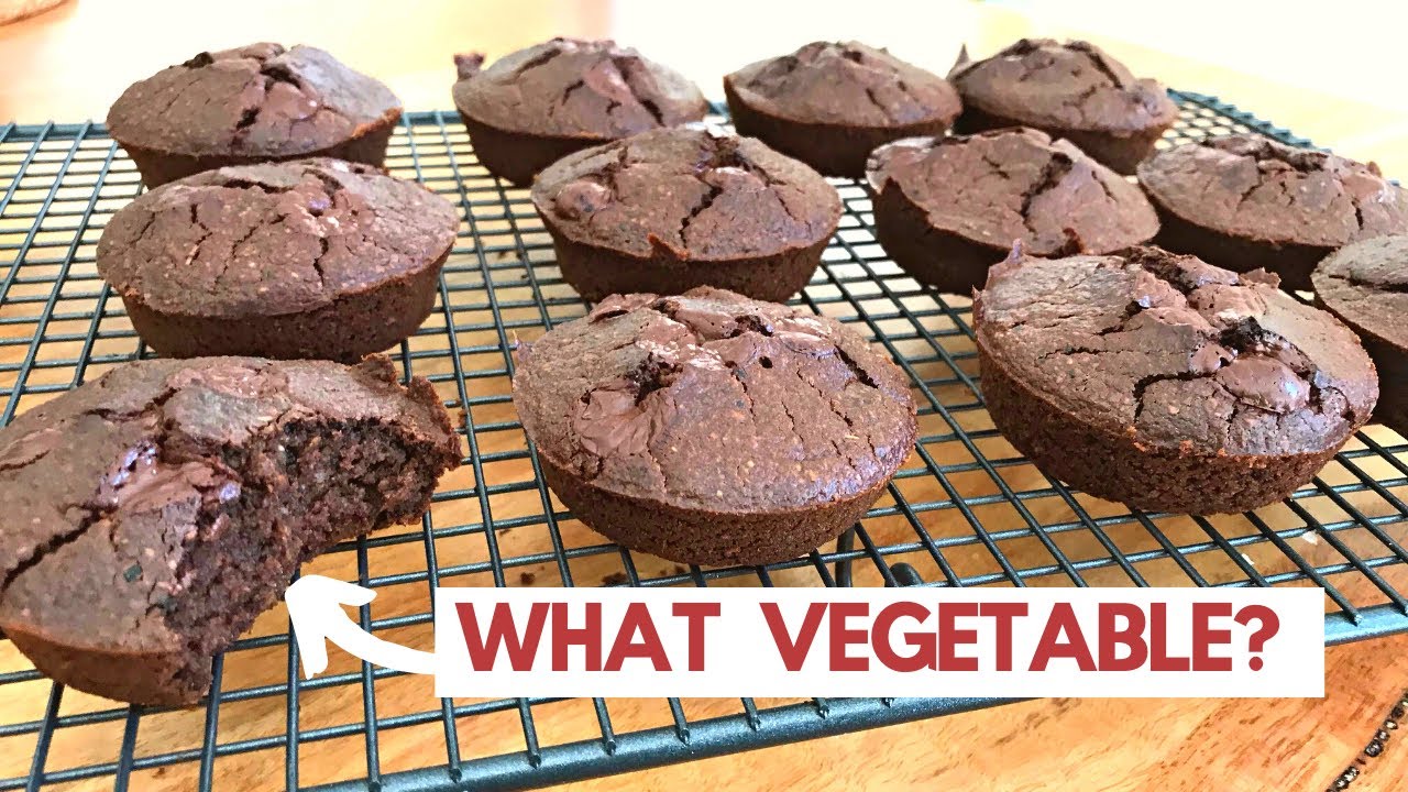 The best healthy double chocolate muffins | Dairy-free with hidden vegetables