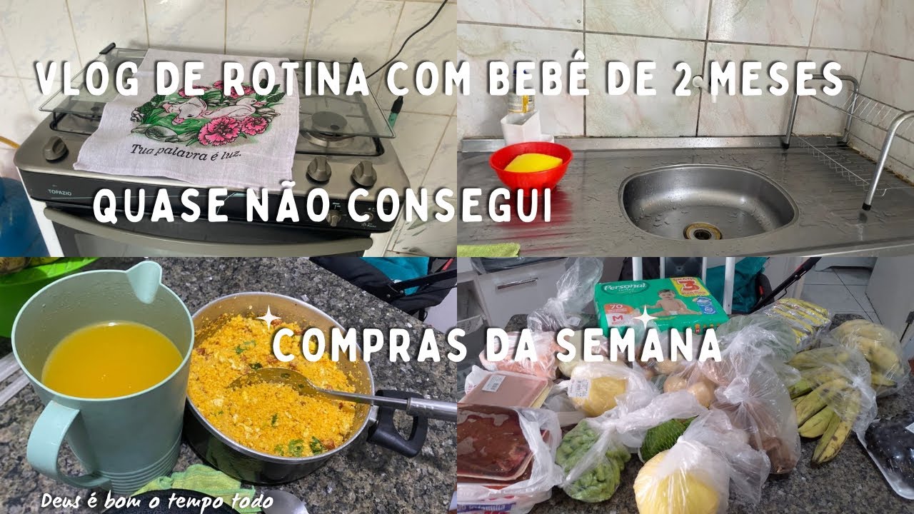 Rotina com bebê de 2 meses/dia muito corrido/compras de verduras/o preço da fralda estava ótimo🙏❤️ 