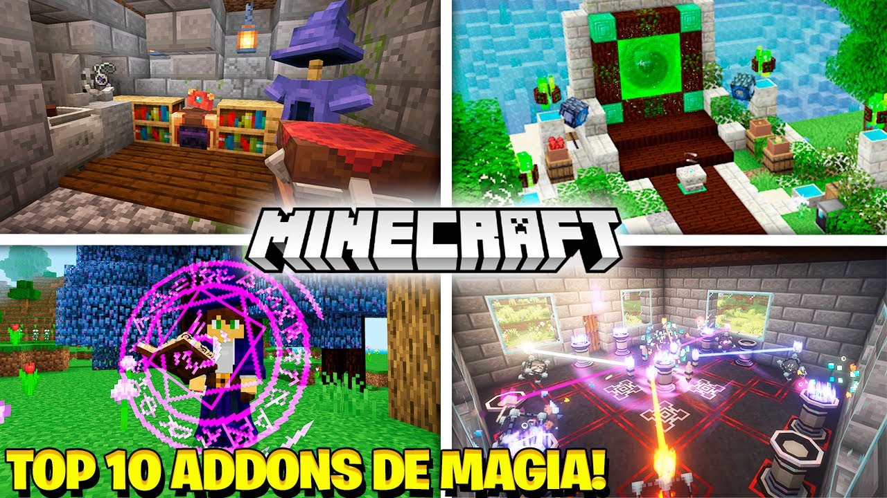 TOP 3 ADDONS DE MAGIA PARA MINECRAFT 1.19 #foryou #foryoupage #fypシ #m