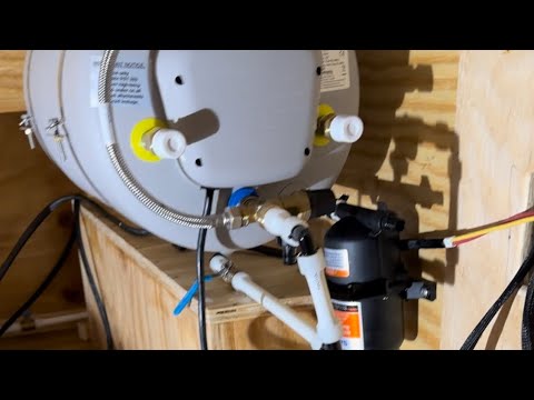 How to install plumbing and water a heater in your sprinter van - YouTube