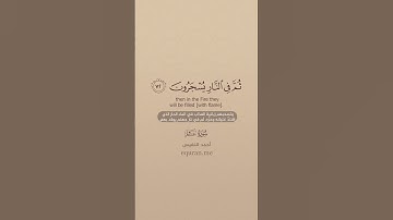 سورة غافر [ 69 : 73 ] ~ الشيخ أحمد النفيس