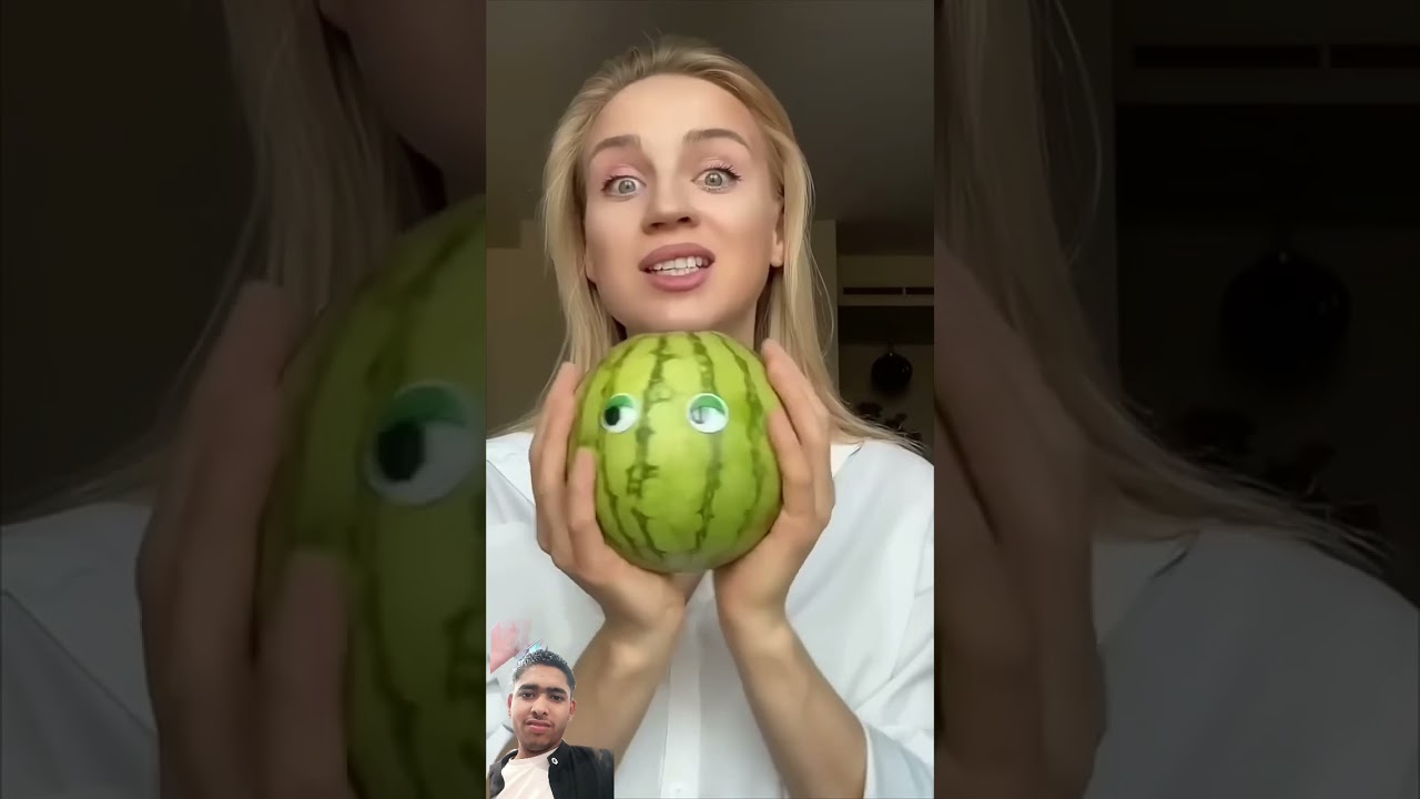 Watermelon and ice cube shaker 