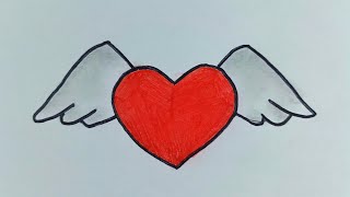 كيف ترسم قلب كيوت وسهل خطوة بخطوة / رسم سهل / تعليم الرسم للمبتدئين || Cute Heart Drawing